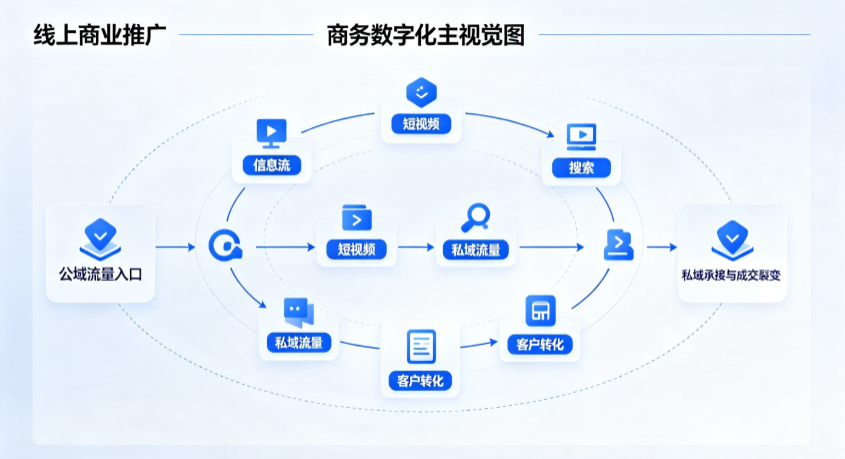 蒙自县线上商业推广怎么做？全域流量闭环搭建与低成本转化实战指南